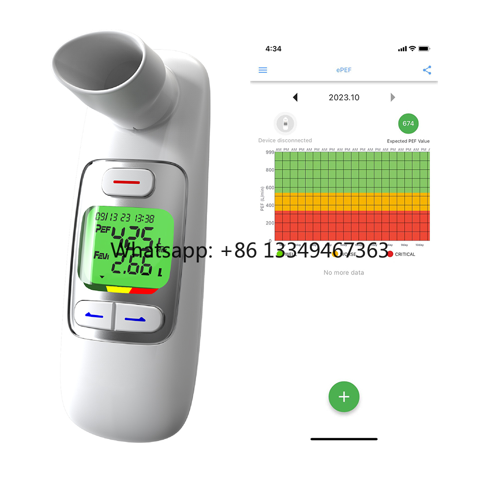 Spirometer Lung Function - Medyczny, przenośny spirometr Bluetooth do badania